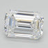 3.18ct Emerald Lab Grown Diamond (Colour D, Clarity IF, IGI Certified)