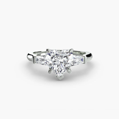Three-Stone Ring (Baguette Side Stones)