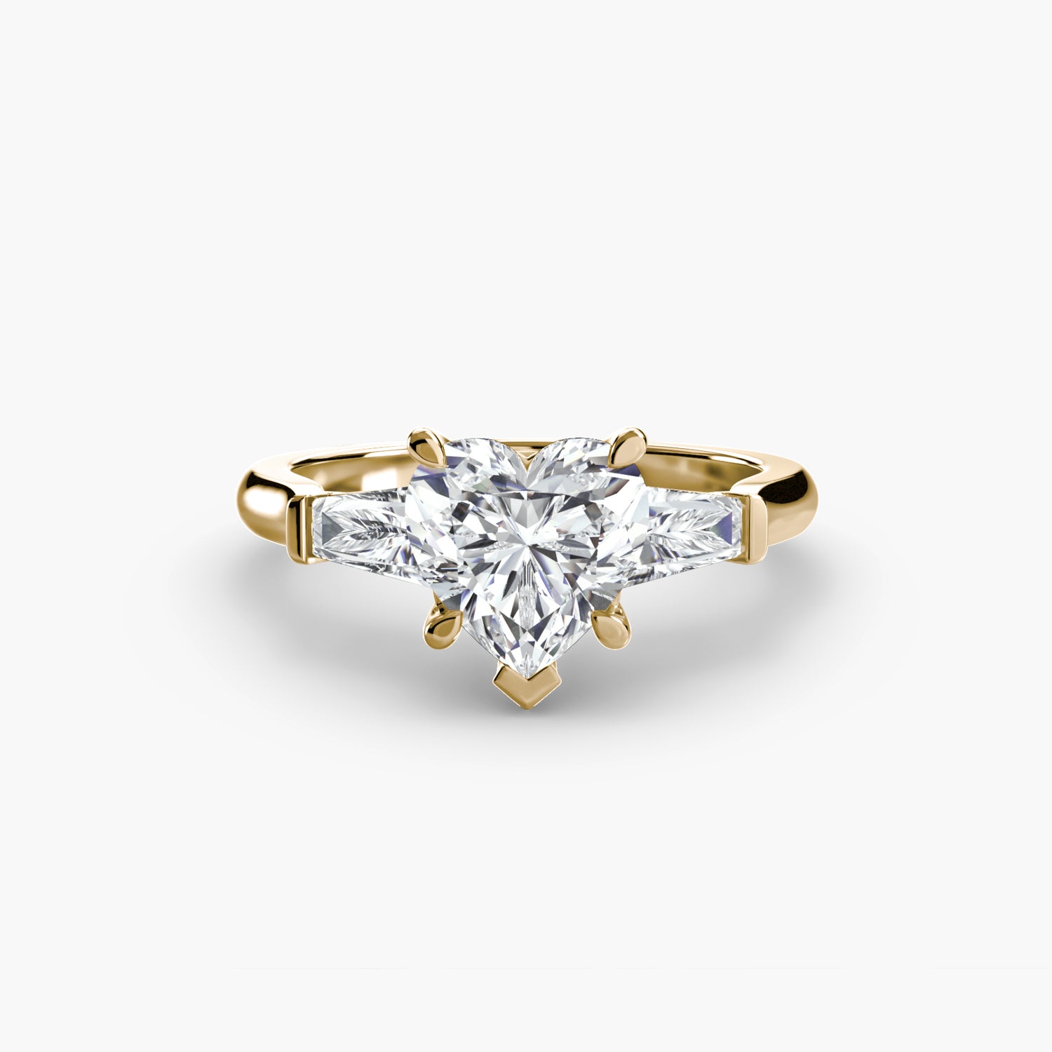 Three-Stone Ring (Baguette Side Stones)