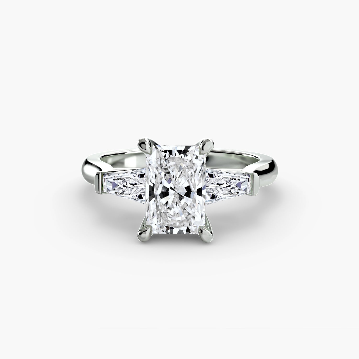 Three-Stone Ring (Baguette Side Stones) 2