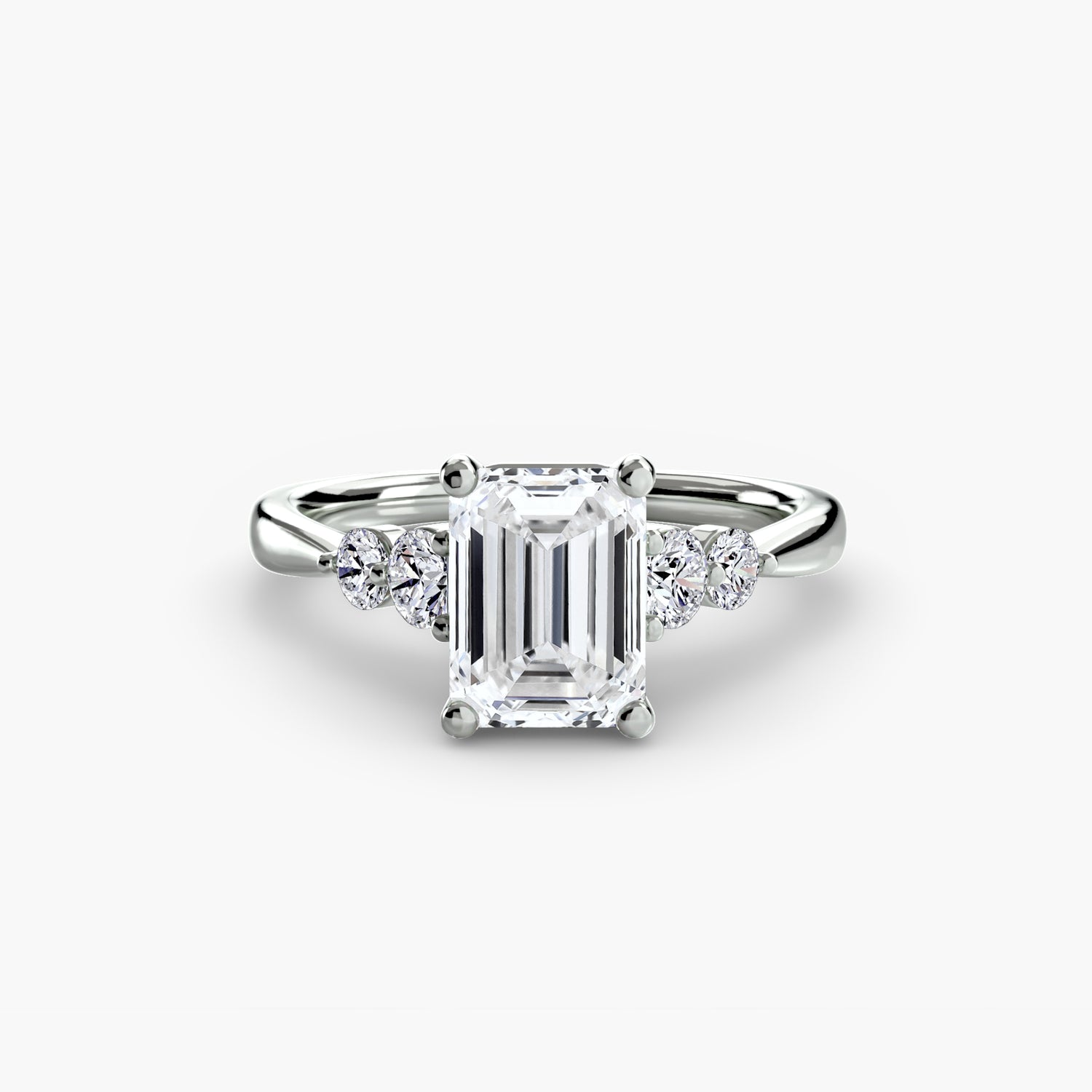 Solitaire with Shoulder Accents 2