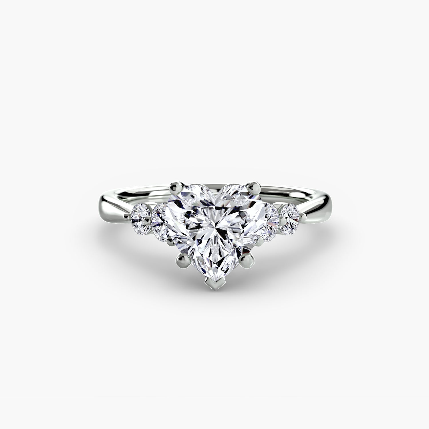 Solitaire with Shoulder Accents 2