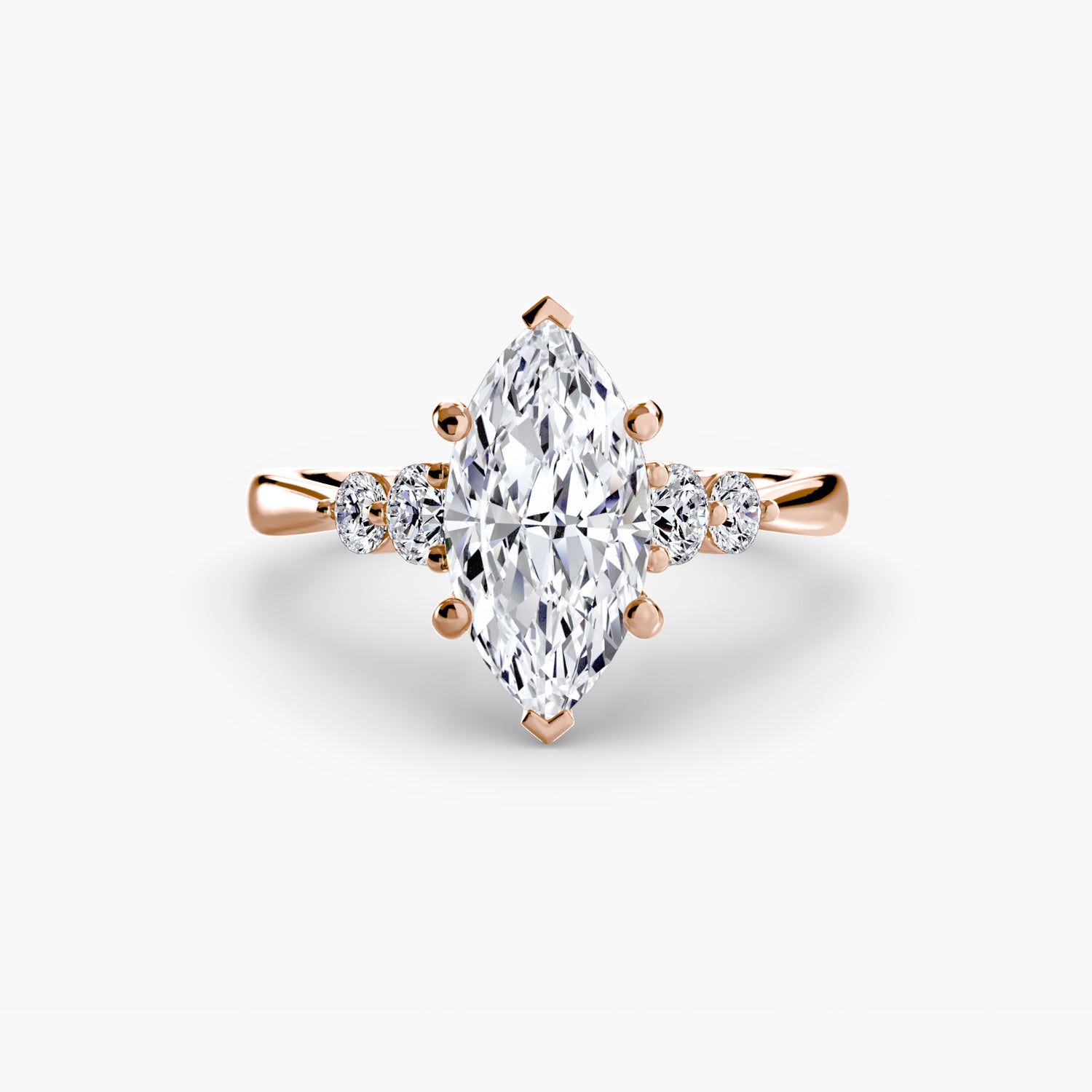 Solitaire with Shoulder Accents 2