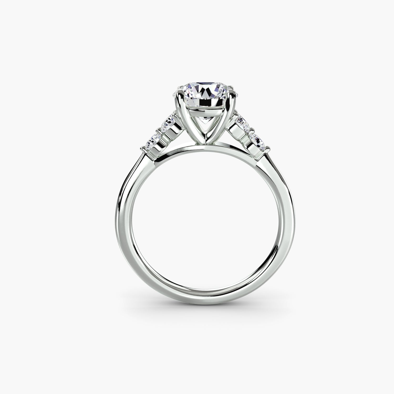 Solitaire with Shoulder Accents 2