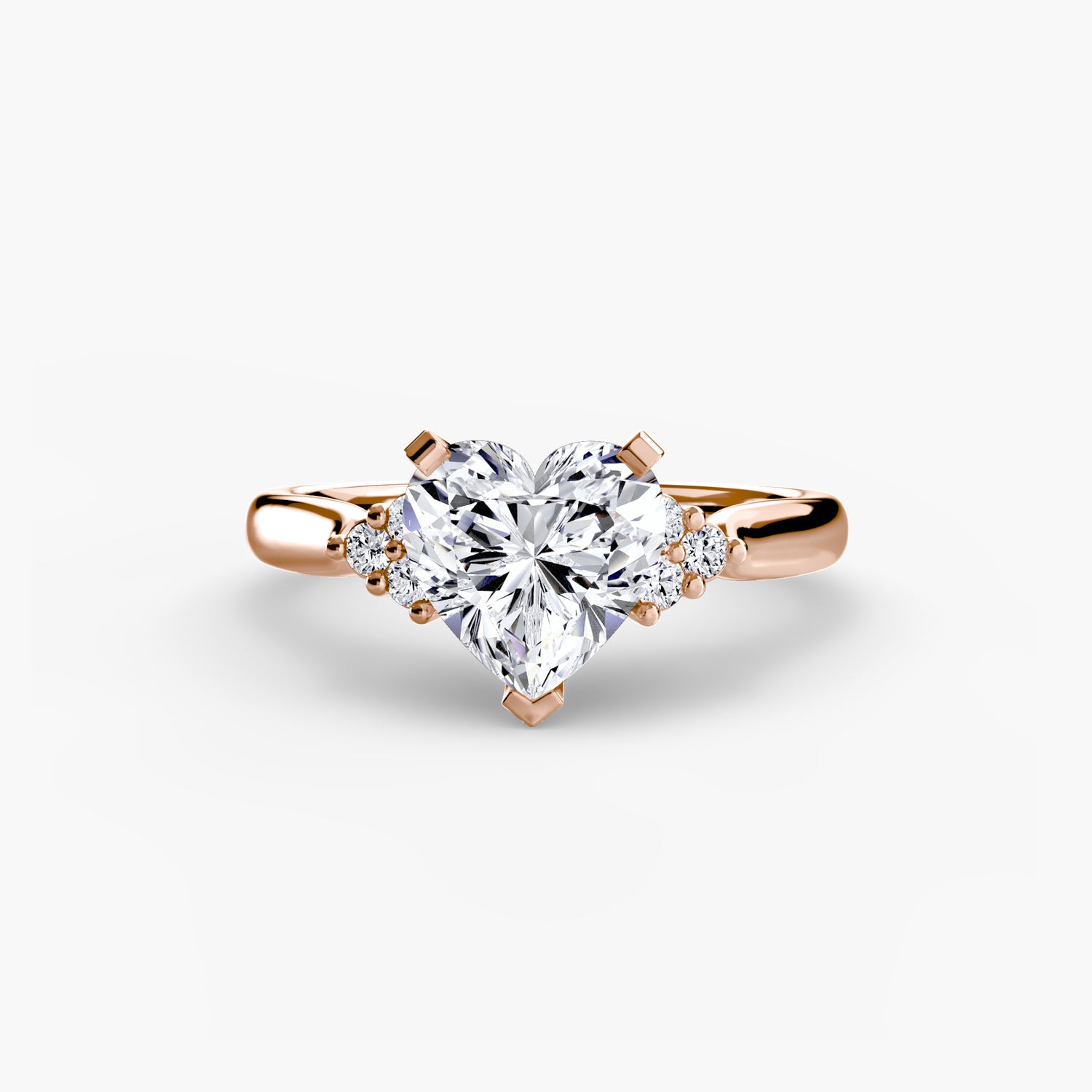 Solitaire with Cluster Shoulders 2