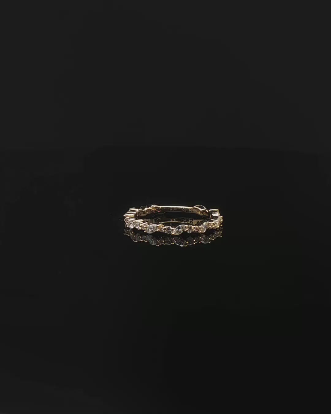 Rose Gold Eternity Ring with Round Brilliant Diamonds
